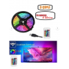  16 Renk Kumandalı Tv Arkası Ambiyans Ledi Rgb Usb Led Şerit Aydınlatma 4 Metre
