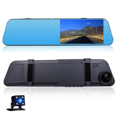 PRS-S16 1080P 4.5'' IPS Ekran Aynaya Takılan Araç Içi Kamera + Geri Görüş Kamerası Hediye ( Türkçe Menü )