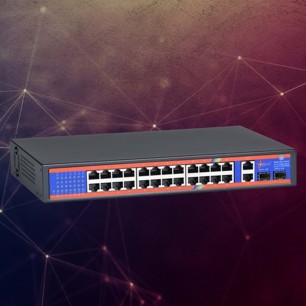 ZTECH ZR-1024 POE SWİTCH 24 PORT 10/100M/BPS2+2 UPLİNK 10/100M/1000/BPS
