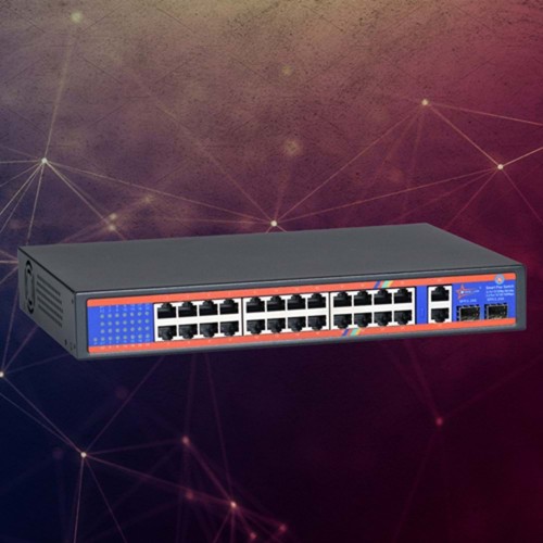 ZTECH ZR-1024 POE SWİTCH 24 PORT 10/100M/BPS2+2 UPLİNK 10/100M/1000/BPS