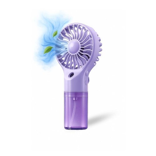 CONCORD MS-52 Mini Fan 4 Farklı Hız Modu ŞARJLI Hava Nemlendirici Buhar Özelliği 3 RENK