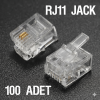 RJ11 CONNECTÖR 100LÜ