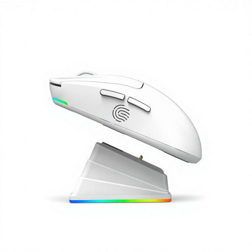 GWH108P GAMİNG KABLOSUZ ŞARJLI BLUETOOTHLU ŞARJ STANDLI PROGRAMLANABİR MOUSE BEYAZ