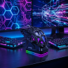 GWH-111 WİRELESS GAMİNG MOUSE 22000DPİ  6D Üç Modlu Programlanabilir ŞARJLI STANDLI BLUETOOTHLU