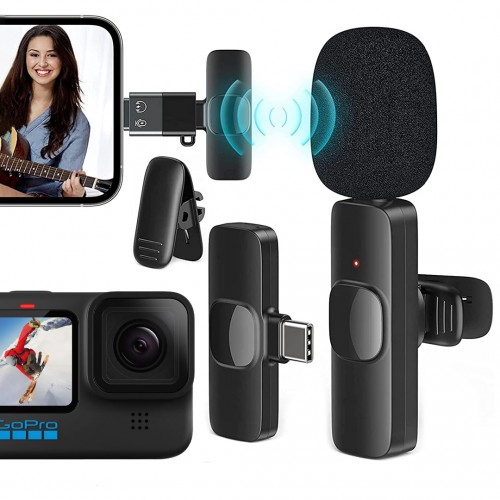 K8 KABLOSUZ TYPE-C + LIGHTNING VLOGGER YAKA MİKROFONU (ANDROİD-GOPRO-OSMO ACTION-IPHONE-IPAD) K8 KABLOSUZ TYPE-C + LIGHTNING VLOGGER YAKA MİKROFONU (ANDROİD-GOPRO-OSMO ACTION-IPHONE-IPAD)