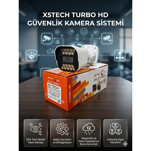 4018-IP Poeli Sesli 4Mp Warm Led 3,6mm Kamera