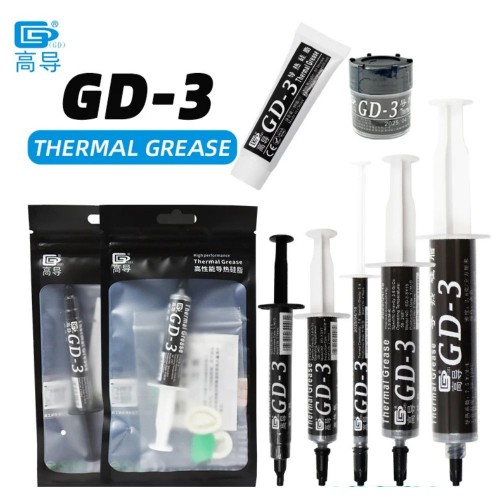 GD-3 THERMAL PASTE 3g GREASE CONDUCTIVITY 7.5W/M-K GRAY