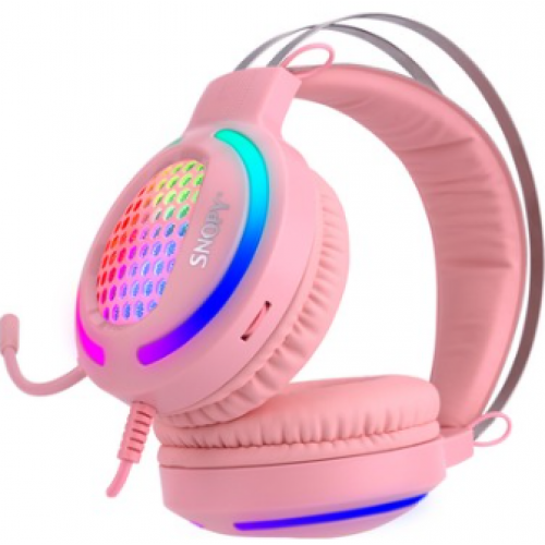 Snopy Pembe Sn-gx82 Pınky 3,5mm Gaming Oyuncu Mikrofonlu Kulaklık