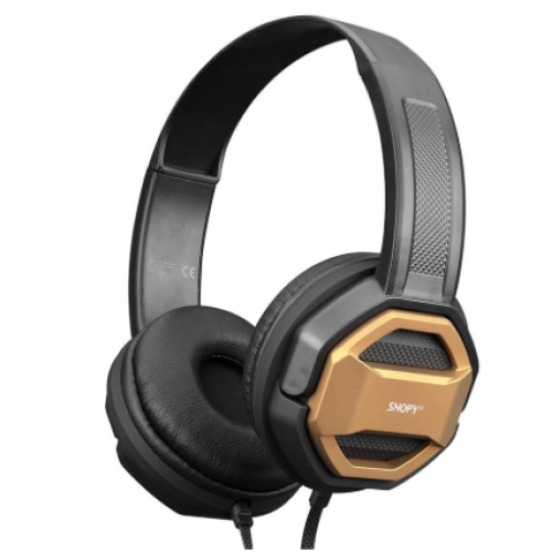 Snopy SN-101 BONNY Gold PC&Telefon Mikrofonlu Kulaklık TEK JACK