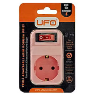 UFO AKIM KORUMALI PRİZ TEKLİ