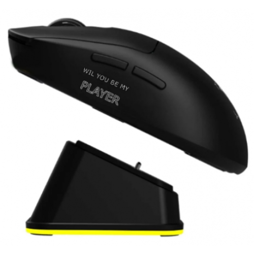 Jedel Şarjlı Oyuncu Mouse Rgb Led Işıklı Standlı Kablosuz Mouse 1600Dpı Siyah WD157