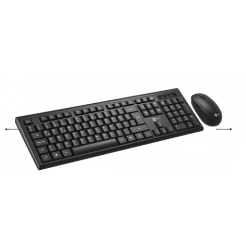 Lecoo KW200 Kablosuz Türkçe Q Klavye & Mouse Set Siyah
