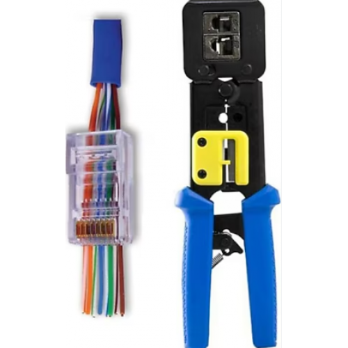 SENERGY  RJ45 Cat6 Ez Plug Yeni Nesil Makaslı Pense, RJ11, RJ12, RJ45