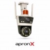 APRONX APX-WP262 6MP ÇİFT KAMERA 21 LED. WİFİ PTZ GRİ RENK