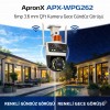 APRONX APX-WP262 6MP ÇİFT KAMERA 21 LED. WİFİ PTZ GRİ RENK