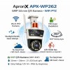 APRONX APX-WP262 6MP ÇİFT KAMERA 21 LED. WİFİ PTZ GRİ RENK