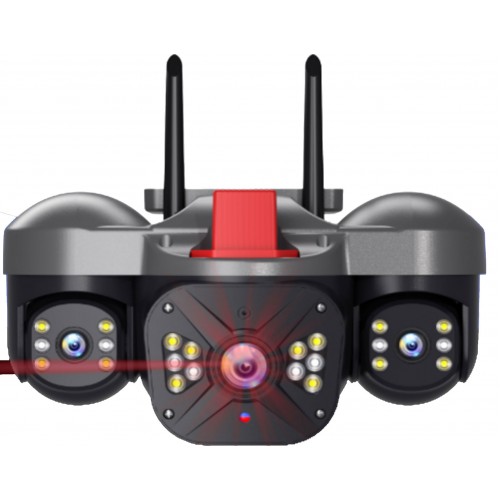 Apronx apx-wp332 6Mp 2.8mm-3.6mm Üç Kamera 22 Led Wifi PTZ DEĞİL