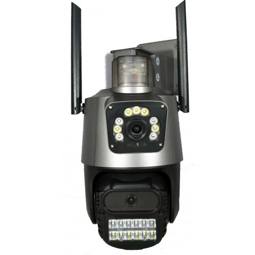 Apronx apx-wp242 6Mp 2.8mm Çift Kamera 19 Led Wifi PTZ