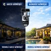 Apronx apx-wsp242 6Mp 2.8mm 4G Solar Çift Kamera 19 Led PTZ
