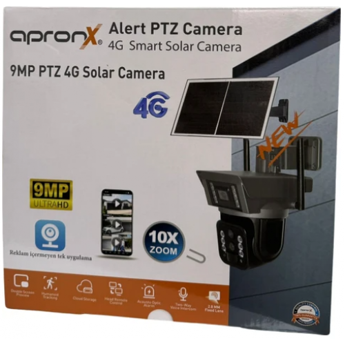 APRONX APX-WSP368OZ 9MP 2.8mm-12mm - 10X Solar 4G kamera
