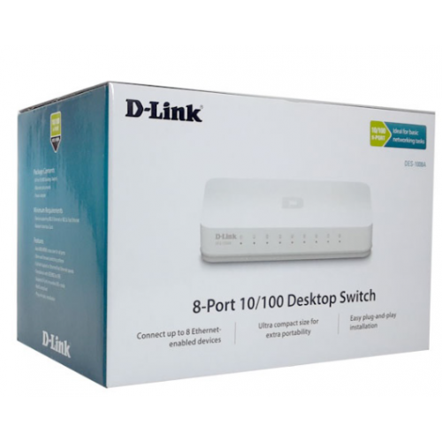 D-Link DES-1008C 8-Port 10/100 Desktop Switch