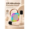K12 Bt/Usb/Aux Çift Mikrofonlu Karaoke Hoparlör