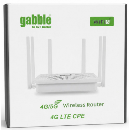 GABBLE GB8404 4G LTE CPE WiFi 6 Modem Router |Hızlı SIM Kart Destekli 6 ANTEN 4 PORT