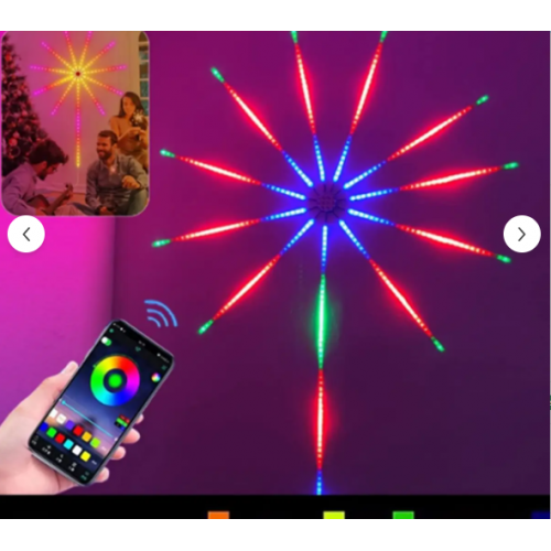 Kumandalı Yıldız Ambiyans Işığı Akıllı Led Şerit Rgb Bluetooth Sese Duyarlı Ritim Gökkuşağı Işığı