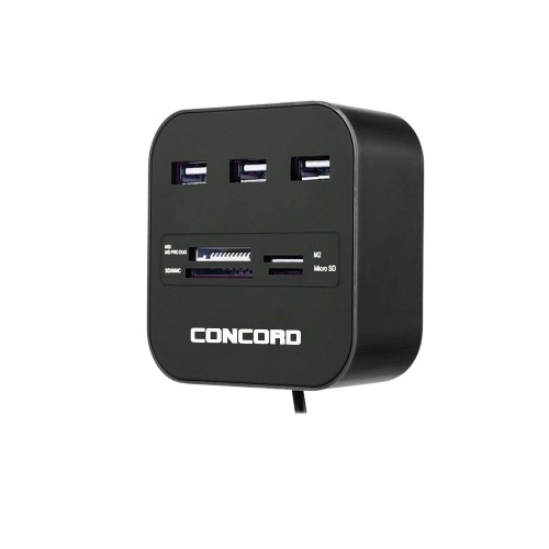 CONCORD C-847 3 Port USB Çoğaltıcı 2.0 Siyah