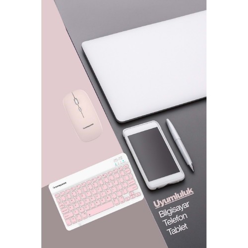 SPRANGE SR-K2 Kablosuz Klavye & Mouse WİFİ+BLUETOOTH