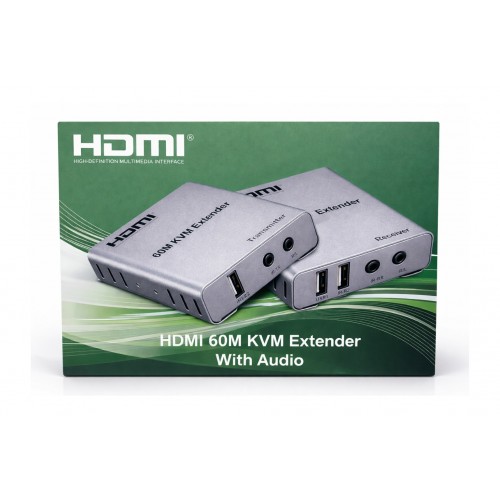 apronx apx-usb60m Cat5e/Cat6 60m USB FullHD 1080p 3D Kvm HDMI EXTENDER