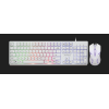 JEDEL GK106 IŞIKLI GAMİNG KLAVYE MOUSE SET BEYAZ