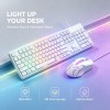 JEDEL GK106 IŞIKLI GAMİNG KLAVYE MOUSE SET BEYAZ