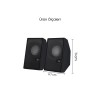 Sprange SR-PN784 3W*2 USB 2.0 + 3.5mm USB 5V Hoparlör Siyah