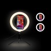 Tripod ile 8 inç LED Masaüstü Video Halka Işık Selfie Lambası Tripod ile 8 inç LED Masaüstü Video Halka Işık Selfie Lambası