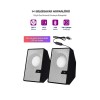 SR-PN784 3W*2 USB 2.0 + 3.5mm USB 5V Hoparlör Beyaz