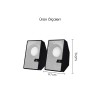 SR-PN784 3W*2 USB 2.0 + 3.5mm USB 5V Hoparlör Beyaz