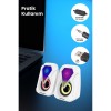 SR-PN785 3W*2 USB 2.0 + 3.5mm 5V Hoparlör Beyaz