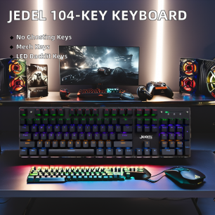 JEDEL KL138 MEKANİK KLAVYE BLUE SWİTCH