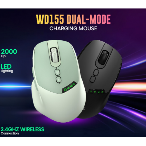 JEDEL WD155 WİRELESS+BLUETOOTH ŞARJLI 7BUTTON YEŞİL