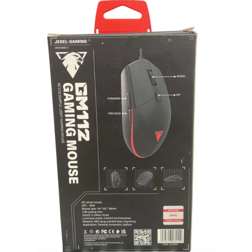 JEDEL GM-112 IŞIKLI GAMİNG MOUSE JEDEL GM-112 IŞIKLI GAMİNG MOUSE