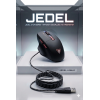 JEDEL GM150 7D COLRFULL  GAMİNG MOUSE SİYAH