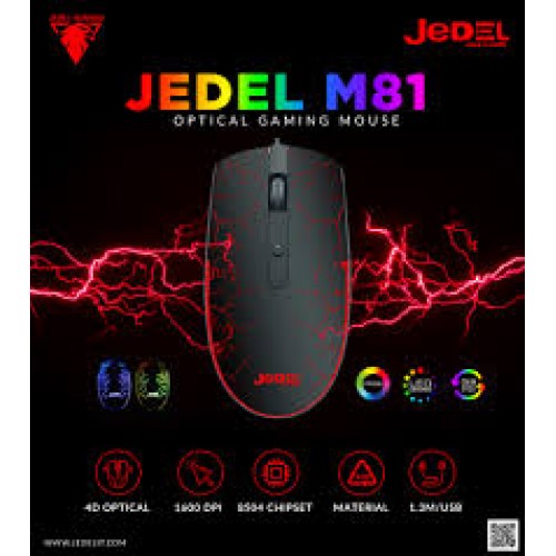 JEDEL M81 KABLOLU IŞIKLI GAMİNG MOUSE