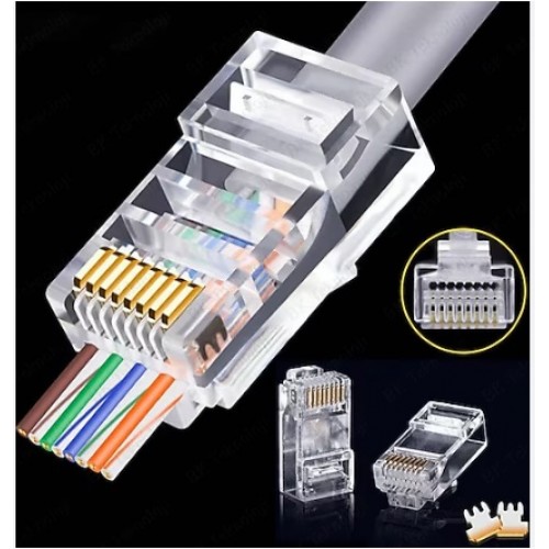 YENİ NESİL DELİKLİ CAT6 RJ45 100LÜ
