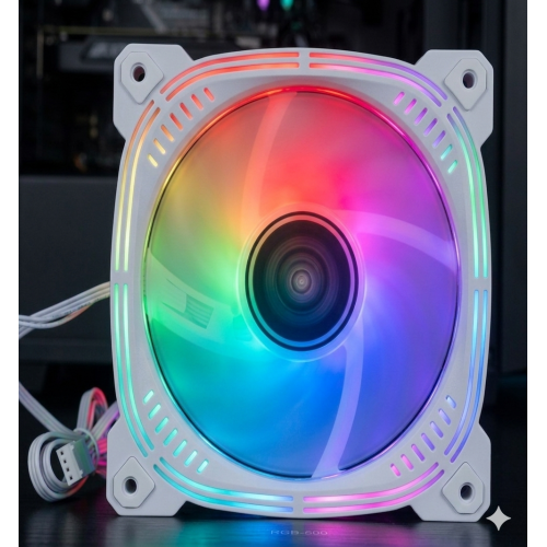 RGB 5Lİ FAN SETİ KUMANDALI  BEYAZ