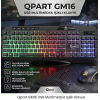 Qpart GM16 USB Multimedya Işıklı Klavye