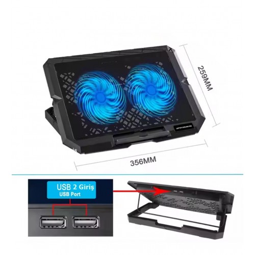 HADRON HDX4253  2 FANLI NOTEBOOK SOĞUTUCU