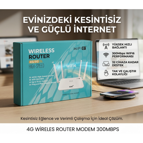 4G WİRELES ROUTER MODEM 300MBPS