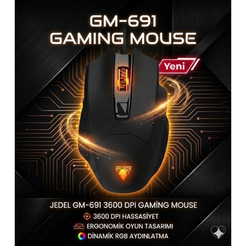 JEDEL GM-691 3600 DPI GAMİNG MOUSE