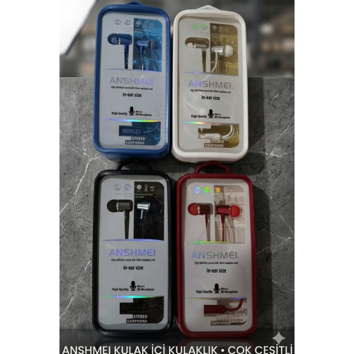 ANSMHEİ KULAK İÇİ KULAKLIK ÇOK ÇEŞİTLİ